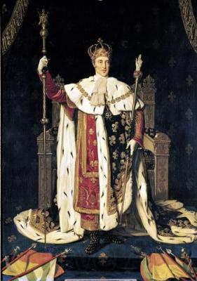 Jean Auguste Dominique Ingres Portrait of the King Charles X of France in coronation robes Germany oil painting art